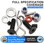 540Pcs RC Screw Kit, Universal Hardware Fasteners with Screws, Nuts, Washers, Clips, O-Rings & Pins, Fit for 1/8 1/10 1/12 1/16 Scale RC Crawler Truck Buggy Car Repair Replacement Parts - Image 5