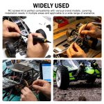 540Pcs RC Screw Kit, Universal Hardware Fasteners with Screws, Nuts, Washers, Clips, O-Rings & Pins, Fit for 1/8 1/10 1/12 1/16 Scale RC Crawler Truck Buggy Car Repair Replacement Parts - Image 7