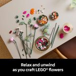 LEGO Botanicals Pretty Pink Flower Bouquet Building Set for Adults - Gifts for Birthdays - Artificial Flowers for Decor or Table Display - 10342 - Image 4