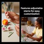 LEGO Botanicals Pretty Pink Flower Bouquet Building Set for Adults - Gifts for Birthdays - Artificial Flowers for Decor or Table Display - 10342 - Image 5