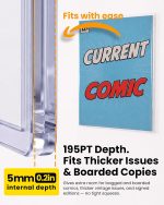 10 Pack Current Comic Book Top Loaders, 15 Mil Rigid | PVC Hard Sleeves, 5mm Deep Comic Book Hard Sleeves Protectors for Modern Comics Storage, Display, Collection & Signed Comics - Image 4