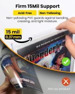 10 Pack Current Comic Book Top Loaders, 15 Mil Rigid | PVC Hard Sleeves, 5mm Deep Comic Book Hard Sleeves Protectors for Modern Comics Storage, Display, Collection & Signed Comics - Image 5