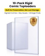 10 Pack Current Comic Book Top Loaders, 15 Mil Rigid | PVC Hard Sleeves, 5mm Deep Comic Book Hard Sleeves Protectors for Modern Comics Storage, Display, Collection & Signed Comics - Image 7