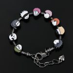 DIY JJK Charm Bracelet Gifts – 9 Mini Anime Faces in Chibi Style – Gojo, Yuji, Sukuna, Panda & More – Removable Alloy Chain for Fans and Collectors - Image 9