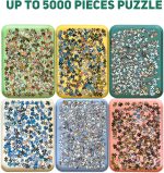 Nariolar 16.9" x 12" Extra-Large Puzzle Sorting Trays Stackable | 6 Pack Puzzle Sorter for Sorting 2000/3000/5000 Puzzle Pieces - Image 3