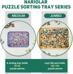 Nariolar 16.9" x 12" Extra-Large Puzzle Sorting Trays Stackable | 6 Pack Puzzle Sorter for Sorting 2000/3000/5000 Puzzle Pieces - Image 6