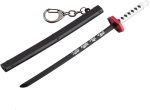 4ps Mini Toy Katana Keychain, Metal Model Sword with Pull Out Best Gift for Anime Lovers Samurai Sword Game Series - Image 5