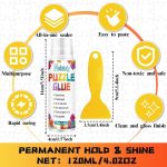 Puzzle Glue, Suitable for 1000/3000/5000 Pieces of Paper and Wood Puzzles, Clear Quick Dry Jigsaw Puzzle Glue, Used of Paper Puzzles (1 apck) - Image 5