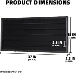 DisplayGifts Toy Minifigures Miniatures Display Case Frame Wall Cabinet Stand 200 Toys Dust Protection Black - Image 4