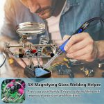 Soldering Iron Kit, 100W High-Power LCD Digital Soldering Iron, Circuit Board Repair Soldering Kit with Magnifying Glass Helping Hands, Adjustable Temperature Solder Welding Tools - Image 4