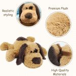 WEIGEDU Floppy Stuffed Dog Puppy Plush Toy, 20 inch, Brown | Huggable Beagle Labrador Retriever Stuffed Animal Dogs, Lying Down, Super Soft, for Kid Girl Boy Baby Christmas Birthday Gift - Image 4