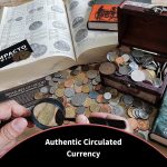 Coin Collection Storagе - Collectible Coins for Collectors - Treasure Chest with 1Lb. of Rare Coins - World Currency Set in Decorative Box - Old Foreign Currency - Image 3