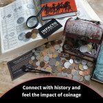 Coin Collection Storagе - Collectible Coins for Collectors - Treasure Chest with 1Lb. of Rare Coins - World Currency Set in Decorative Box - Old Foreign Currency - Image 4