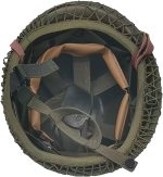 WWII US WW2 Army M1 Helmet Steel Shell with Net/Canvas Chin Strap DIY Painting - Image 5