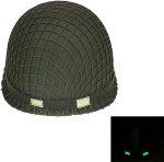 WWII US WW2 Army M1 Helmet Steel Shell with Net/Canvas Chin Strap DIY Painting - Image 6