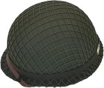 WWII US WW2 Army M1 Helmet Steel Shell with Net/Canvas Chin Strap DIY Painting - Image 7
