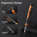 JOREST Small Precision Screwdriver Set with Torx Triwing Phillips, Mini Repair Tool Kit for Macbook, Computer, Laptop, PC, iPhone, PS5, Xbox, Switch, Glasses, Watch, Ring Doorbell, Electronics - Image 3