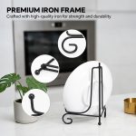 Artliving Plate Stands for Display, 4 Inch Black Iron Easel Plate Display Photo Holder Stand, Displays Picture Frames, Decorative Plates, Tablets and Art (4 pack) - Image 5