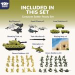 TOY Life Army Men Toy Set, Green Plastic Soldiers Action Figures, Army Guys Toys for Boys, Toy Army Men Set with Vehicles - Kids Army Toys for Ages 4-12 - Image 4
