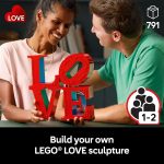 LEGO Art Love Collectible Building Set - DIY Kit for Adults, Ages 18+ - Gifts for Birthdays - Home Decor to Display on Table - 31214 - Image 3