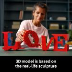 LEGO Art Love Collectible Building Set - DIY Kit for Adults, Ages 18+ - Gifts for Birthdays - Home Decor to Display on Table - 31214 - Image 5