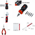 Marvel Mighty Thor's Hammer Mjolnir 91-Piece Tool Set, All-In-One Kit | Gadgets Include Screwdrivers, Wrench, Hammer, Pliers, Hook Sets, and More - Image 7