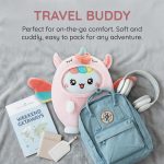 AIXINI Soft Huggable Cat Plush Pillow - Adorable Stuffed Animal for Cuddling, Comfort Gift for All Ages, Ultra Soft Filling, Fluffs Up Easily (Unicorn, Medium Size) - Image 5