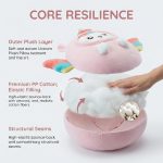 AIXINI Soft Huggable Cat Plush Pillow - Adorable Stuffed Animal for Cuddling, Comfort Gift for All Ages, Ultra Soft Filling, Fluffs Up Easily (Unicorn, Medium Size) - Image 6