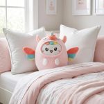 AIXINI Soft Huggable Cat Plush Pillow - Adorable Stuffed Animal for Cuddling, Comfort Gift for All Ages, Ultra Soft Filling, Fluffs Up Easily (Unicorn, Medium Size) - Image 7