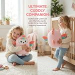 AIXINI Soft Huggable Cat Plush Pillow - Adorable Stuffed Animal for Cuddling, Comfort Gift for All Ages, Ultra Soft Filling, Fluffs Up Easily (Unicorn, Medium Size) - Image 8
