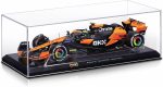 Bburago 1:24 Scale 2024 Formula Race McLaren MCL38 Diecast Vehicle with Helmet, Norris #4 - Image 4