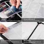 WOT I Trading Card Binder, 900 Pockets Sleeves with Zipper, Double Sided Pockets Card Holder Carry Case for Baseball Card, Football Card - Image 7