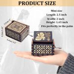 The Beast Hand Crank Music Box Valentine's Day Gift for Her-, Christmas for Her/Wife (Beast Movie Theme) Come with Blank Greeting Card - Image 5