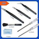 Gundam Model Tool Kit, 28pcs Hobby Building Tool Set, Modeler Basic Tools Craft Set for Cars, Airplanes, Buildings, Gundam, Robots Models Repairing and Fixing - Image 3