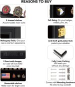 Small Military Challenge Coin Display case for Badges & Ribbons Black | Military veterans, service members, coin & pin collectors,Independent storage zones for coins & pins - Image 5