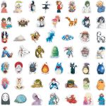100PCS Cartoon Anime Miyazaki Hayao Stickers for Laptop,Studio Ghibli Anime Vinyl Movie Stickers for Water Bottle, Phone，Hard Hat，Skateboard，Scrapbooking，Gifts for Kids/Adults - Image 3