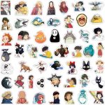 100PCS Cartoon Anime Miyazaki Hayao Stickers for Laptop,Studio Ghibli Anime Vinyl Movie Stickers for Water Bottle, Phone，Hard Hat，Skateboard，Scrapbooking，Gifts for Kids/Adults - Image 5