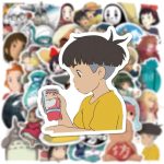 100PCS Cartoon Anime Miyazaki Hayao Stickers for Laptop,Studio Ghibli Anime Vinyl Movie Stickers for Water Bottle, Phone，Hard Hat，Skateboard，Scrapbooking，Gifts for Kids/Adults - Image 6