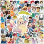 100PCS Cartoon Anime Miyazaki Hayao Stickers for Laptop,Studio Ghibli Anime Vinyl Movie Stickers for Water Bottle, Phone，Hard Hat，Skateboard，Scrapbooking，Gifts for Kids/Adults - Image 8
