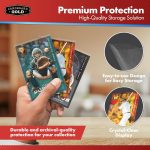 Cardboard Gold Penny Sleeves for Trading Cards - 10000 Count Standard Size | Crystal-Clear Soft Plastic, Acid-Free, PVC-Free, Fits Top Loaders and Binders, TCG Compatible - Image 5