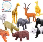 54 Piece Animal Figures for Kids, Safari Jungle Animal Figurines | Realistic animal figures for sensory bins, school learning, jungle party favors, cupcake toppers, classroom rewards - Image 7