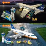 HOGOKIDS City Airport Airplane Building Set with LED Light, 901 PCS | City Airport Adventure, LED Light Feature, Rich Play Accessories, Great Gift for Adults Teens Boys Girls Age 6-12+ - Image 3