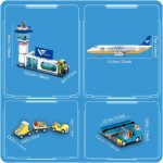 HOGOKIDS City Airport Airplane Building Set with LED Light, 901 PCS | City Airport Adventure, LED Light Feature, Rich Play Accessories, Great Gift for Adults Teens Boys Girls Age 6-12+ - Image 9
