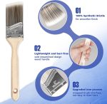 Paint Roller Kit with Extension Pole, 27 Piece Set, 2 to 4 Ft Pole, 4"9" Paint Rollers, Paint Brushes Set for Professional Painting,House Paint Roller for All Latex and Oil Paints & Stains - Image 4