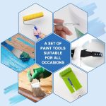 Paint Roller Kit with Extension Pole, 27 Piece Set, 2 to 4 Ft Pole, 4"9" Paint Rollers, Paint Brushes Set for Professional Painting,House Paint Roller for All Latex and Oil Paints & Stains - Image 7