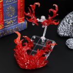 iplusmile Action Figure Stand, Assembly Figure Display Holder for Doll | Fire Effects Action Figure Model Support Base Stand, Compatible with HG RG SD SHF 1/144, Red - Image 5