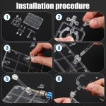 iplusmile Action Figure Stand, Assembly Figure Display Holder for Doll | Fire Effects Action Figure Model Support Base Stand, Compatible with HG RG SD SHF 1/144, Red - Image 6