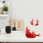 iplusmile Action Figure Stand, Assembly Figure Display Holder for Doll | Fire Effects Action Figure Model Support Base Stand, Compatible with HG RG SD SHF 1/144, Red - Image 7