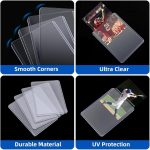600 Card Sleeves Hard Plastic, Arjiekwei 3"X 4" Baseball Cards Protectors Plastic, Trading Card Holder for Trading Sports Baseball Football Game Cards (300 Hard Sleeve + 300 Soft Sleeves) - Image 5