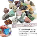 5.4lb Bulk Natural Rocks for Tumbling,Rocks Minerals Collections Raw Crystals Rough Stones for Polishing Gemstones Crystals and Healing Stones for Wicca Reiki (110-130pcs) - Image 5